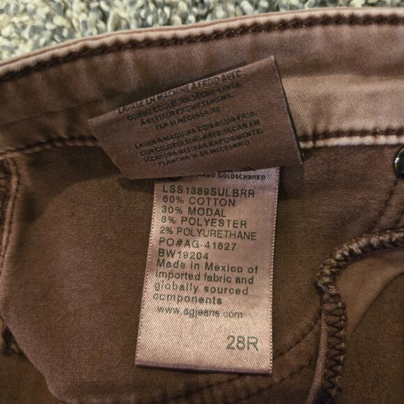 Adriano Goldschmied The Legging Ankle Super Skinny Jeans Mauve 28 - Picture 5 of 5